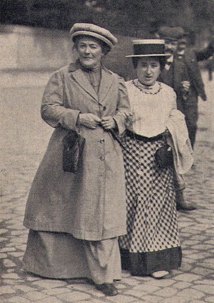 Клара Цеткин и Роза Люксемубрг. 1910 год.