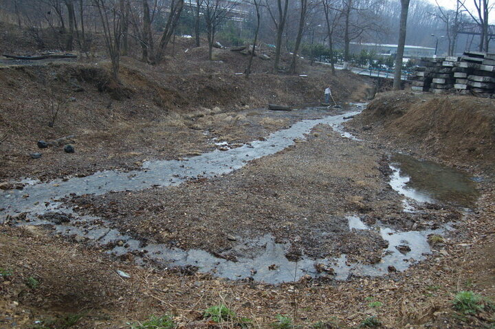 Река после уборки