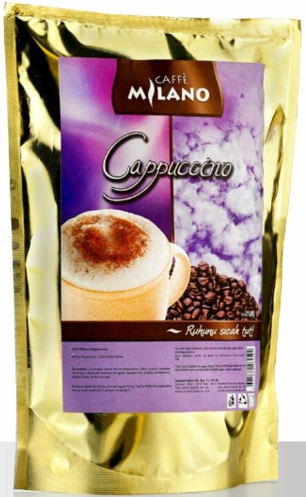 МИЛАНО капучино (сахар, кофе, сухие сливки) пакет 250 гр