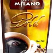 МИЛАНО Голд (70% ROBUSTO и 30% АРАБИКИ, растворимый кофе) пакет 50 гр