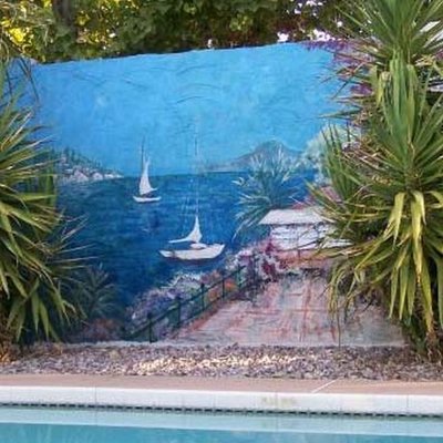 Скидка 30% . Художественная роспись фасадов, заборов, стен, потолков.