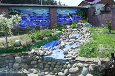 Скидка 30% . Художественная роспись фасадов, заборов, стен, потолков.