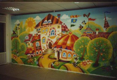 Скидка 30% . Художественная роспись фасадов, заборов, стен, потолков.