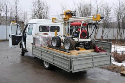 Установка завинчивания свай