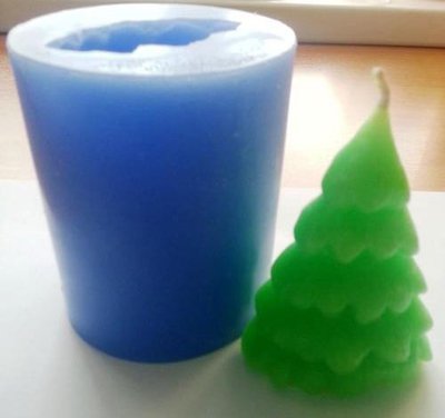 Продам форму силиконовую, дизайнерскую: Ёлка (3D).