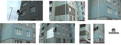 ООО "ТеплоСтройМонтаж" . Устранение протеканий, ремонт швов. Технология - теплый шов. Высотные работы. Утепление стен.