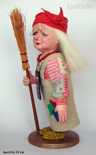 Авторская коллекционная кукла " Ёжка " от Игоря Выгузова. Владивосток.