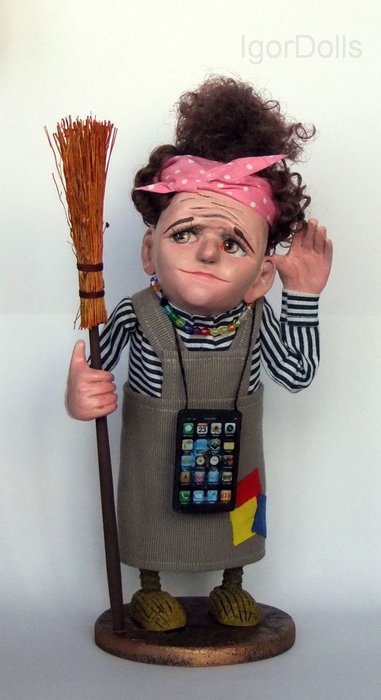 Авторская коллекционная кукла " Молодая Ёжка " от Игоря Выгузова. Владивосток