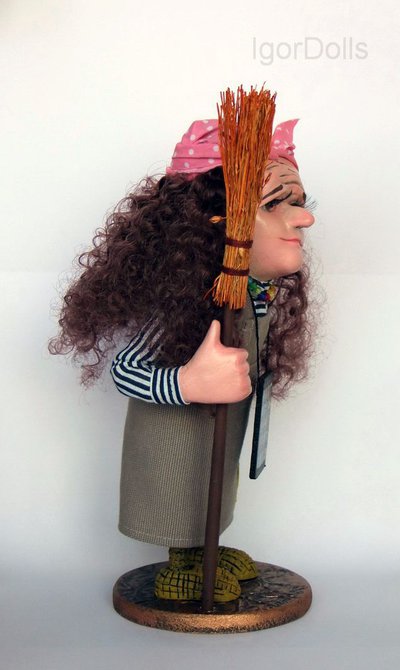 Авторская коллекционная кукла " Молодая Ёжка " от Игоря Выгузова. Владивосток