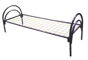 Двухъярусные железные кровати, для казарм, металлические кровати с ДСП спинками, кровати для бытовок, кровати оптом, От производителя.