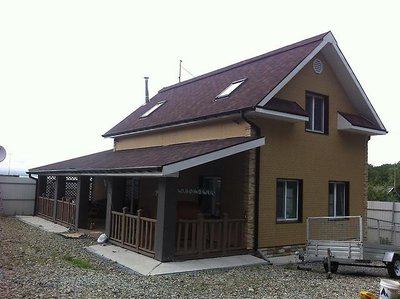 Строительство загородных домов и бань из блоков и дерева