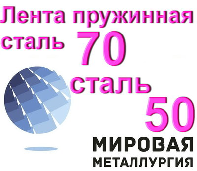 Лента пружинная сталь 70, сталь 50 ГОСТ 2283 цена
