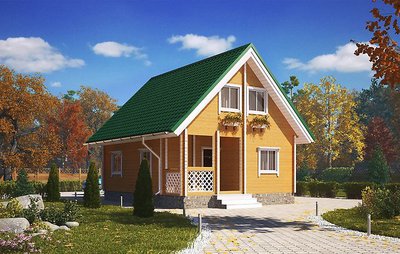 Построим дом 6х8 всего за 60 дней из профилированного бруса во Владивостоке