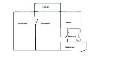 2-х комнатная квартира на Столетии