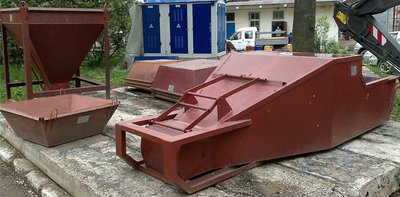 Тара для бетона. Бункеры поворотные для бетона (туфельки)