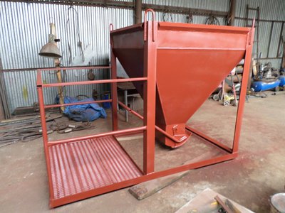 Тара для раствора, бункеры (бадьи) неповоротные для бетона (рюмки)