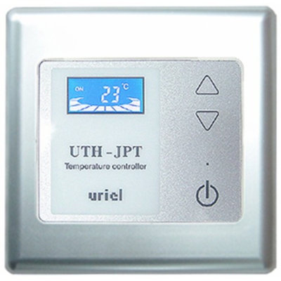Терморегулятор UTH-JPT встраиваемый, ЖК-дисплей, сенсорное управление.