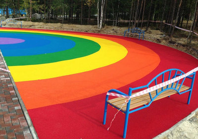 Наливное покрытие из резиновой крошки, идеальное сочетание цены и качества 