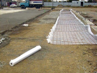 Фундамент, основание под футбольное поле, стадион, спортивные и детские площадки