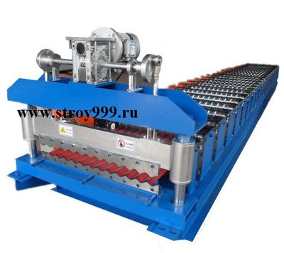 Оборудование для производства профнастила С18 Волна с эле. гильотиной из Китая