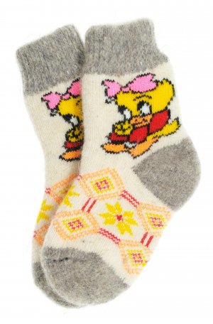 Купить шерстяные, пуховые детские носки оптом от производителя в Новосибирске