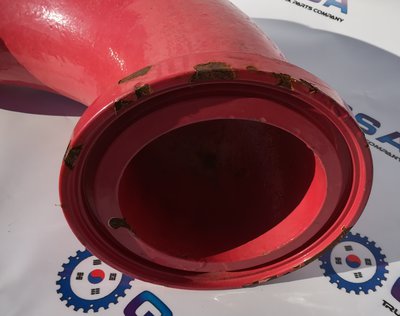 Уголок между откидной и разгонной трубами