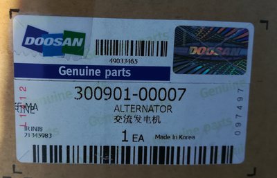 Генератор Doosan (DV15TIS) на Daewoo Novus