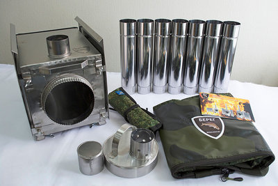 Печь для палатки. Берег "Камин" (Средняя)