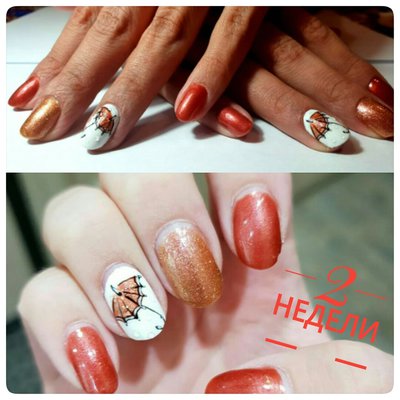 Гель лак +маникюр +дизайн - 600 руб нейбута