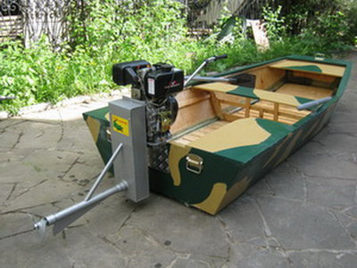 Подвесной лодочный мотор болотоход Аллигатор