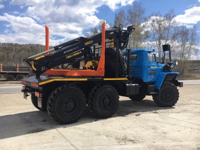 Лесовоз Урал 55571, 2019 г.в. с манипулятором Топливная Россия  Завод Гарантия Лизинг