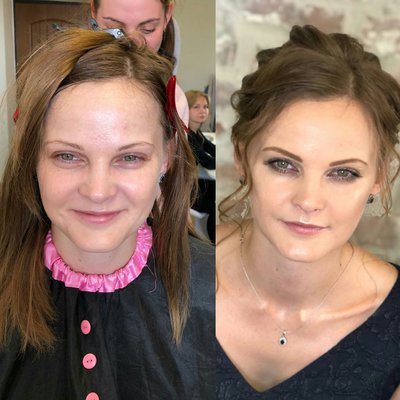 макияж и прическа, образ в 4 руки