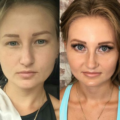 макияж и прическа, образ в 4 руки