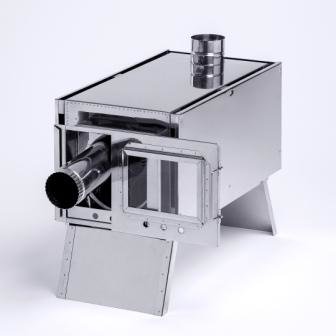 Печь-камин для палатки  "ИНВЕНТ" Малая (330х230х230)