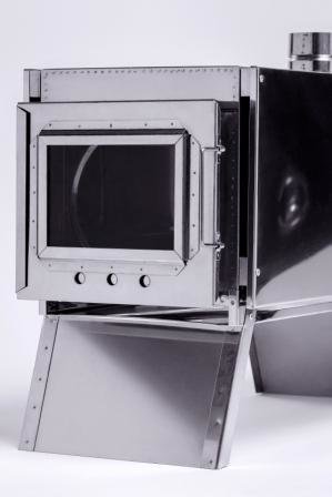 Печь-камин для палатки  "ИНВЕНТ" Малая (330х230х230)