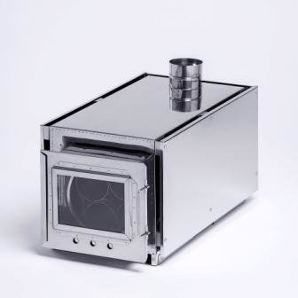 Печь-камин для палатки  "ИНВЕНТ" Малая (330х230х230)