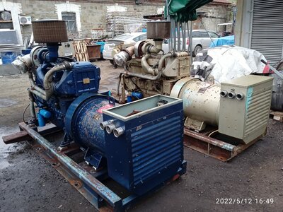 Судовой дизель-генератор б/у 220квт  Weichai WP12