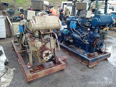 Судовой дизель-генератор б/у 220квт  Weichai WP12