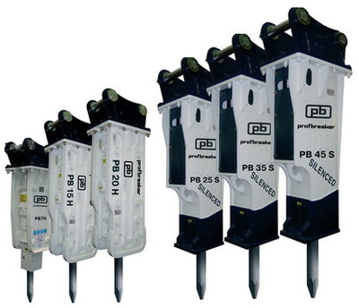 Гидромолоты открытого и закрытого типа &laquo;ProfBreaker&raquo; (Ю. Корея)