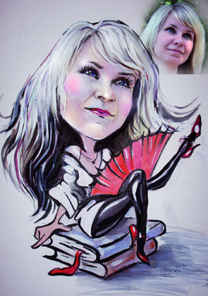 Ѕудожник рисует на заказ портреты  шаржи