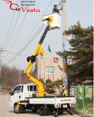 Автовышка Daehan &laquo;Neo Flamingo&raquo; NF150 (15 м) на базе грузовика KIA Bongo 2012-2013 года 