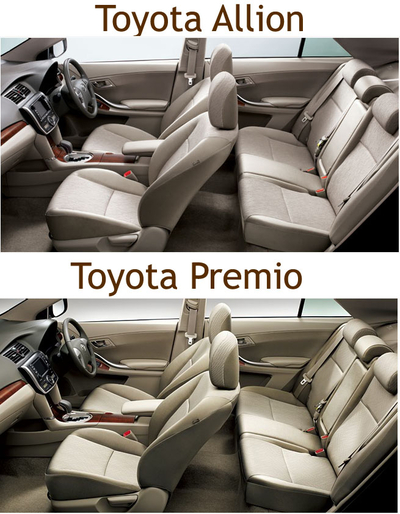 Toyota Allion vs Toyota Premio Toyota Allion vs Toyota Premio