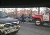 Жуткая массовая авария на повороте у озера на Луговой