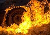 В Лесозаводске у жилого дома сгорел автомобиль