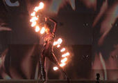 Японка Юки победила на международном фестивале огня во Владивостоке
