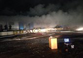На пожаре продуктовой базы в Уссурийске погиб мужчина