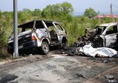 В Приморье в аварии погибли два водителя и сгорели три автомобиля