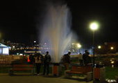 Во Владивостоке на Спортивной набережной появился фонтан