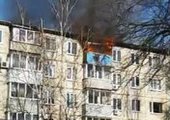 В Лесозаводске сгорел балкон квартиры на пятом этаже