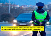 В Лесозаводске задержан автомобиль, которым управлял пьяный депутат